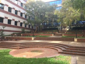 Academic Research Building courtyard