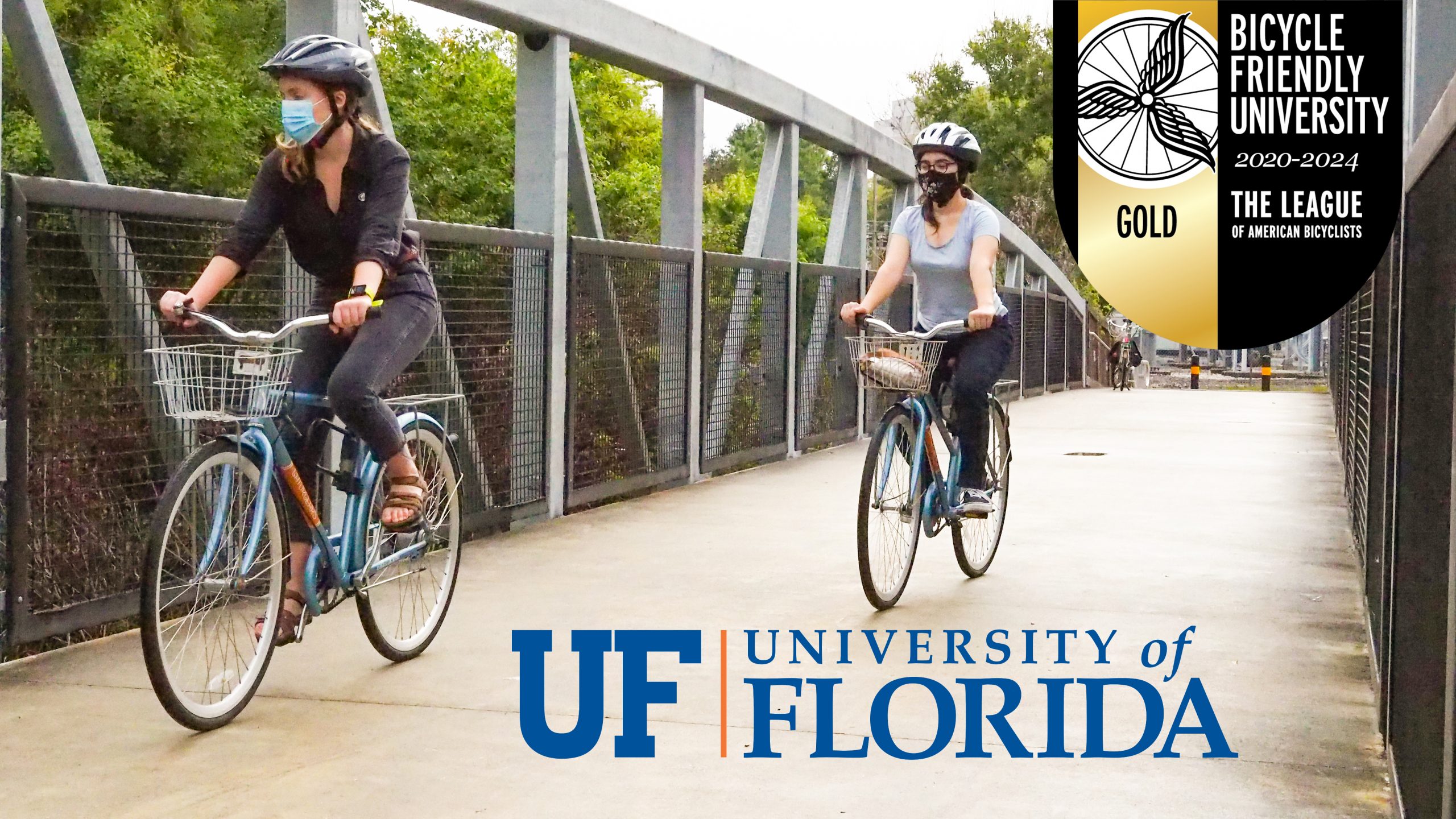 UF Named a Gold Bicycle Friendly University by the League of American Bicyclists
