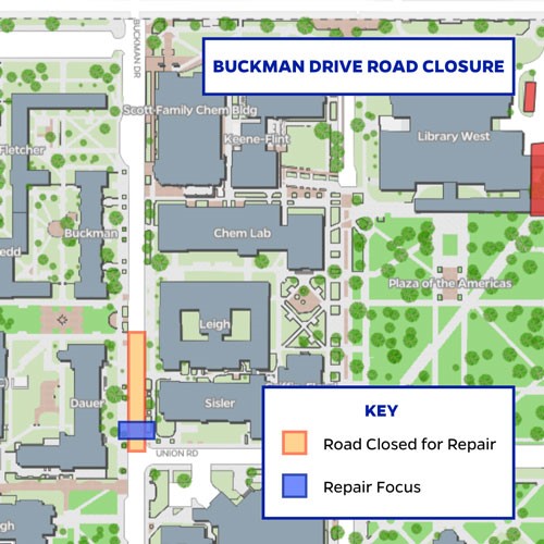 Closure of Buckman Drive